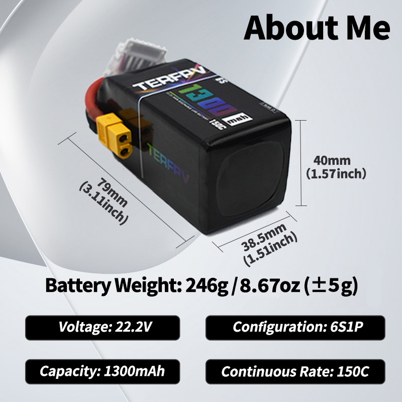 TERFPV Lipo Battery 6S 22.2V 1 - Drone Battery Plate ulasan dan harga