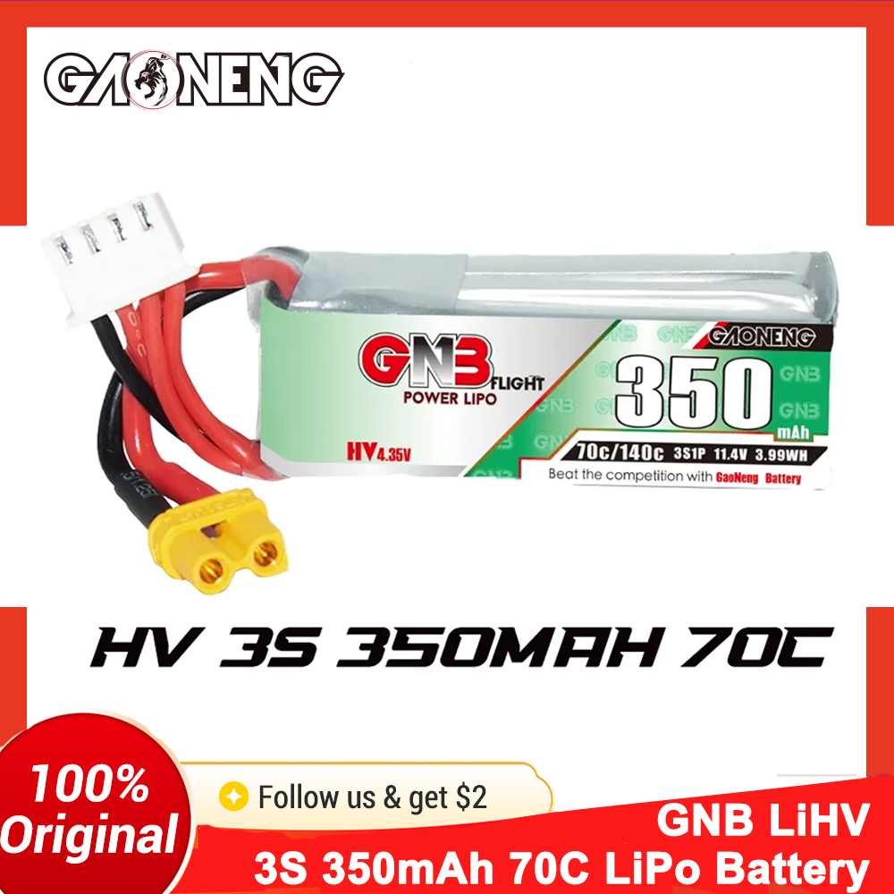 Gaoneng GNB 350mAh 3S 70C LiPo - Drone Battery 3S ulasan dan harga
