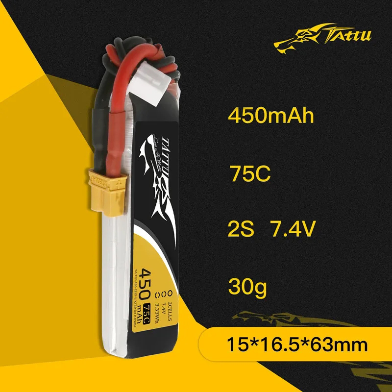 3Pcs NEW TATTU 450/500/550mAh  - Drone Battery 4S ulasan dan harga