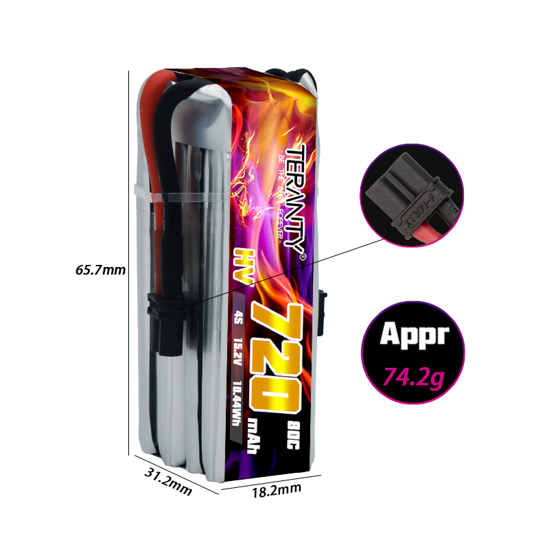 TERANTY 720mAh 4S 15.2V HV Lip - Drone Battery 4S ulasan dan harga