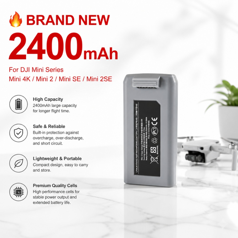 2400mAh Battery for DJI Mini 4 - Drone Battery Smart ulasan dan harga