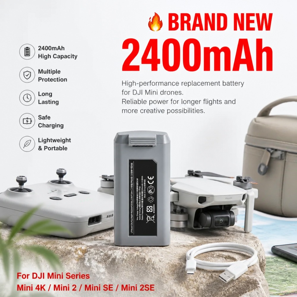 2400mAh Battery for DJI Mini 4 - Drone Battery Smart ulasan dan harga