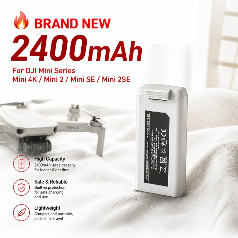 2400mAh Battery for DJI Mini 4 - Drone Battery Smart ulasan dan harga
