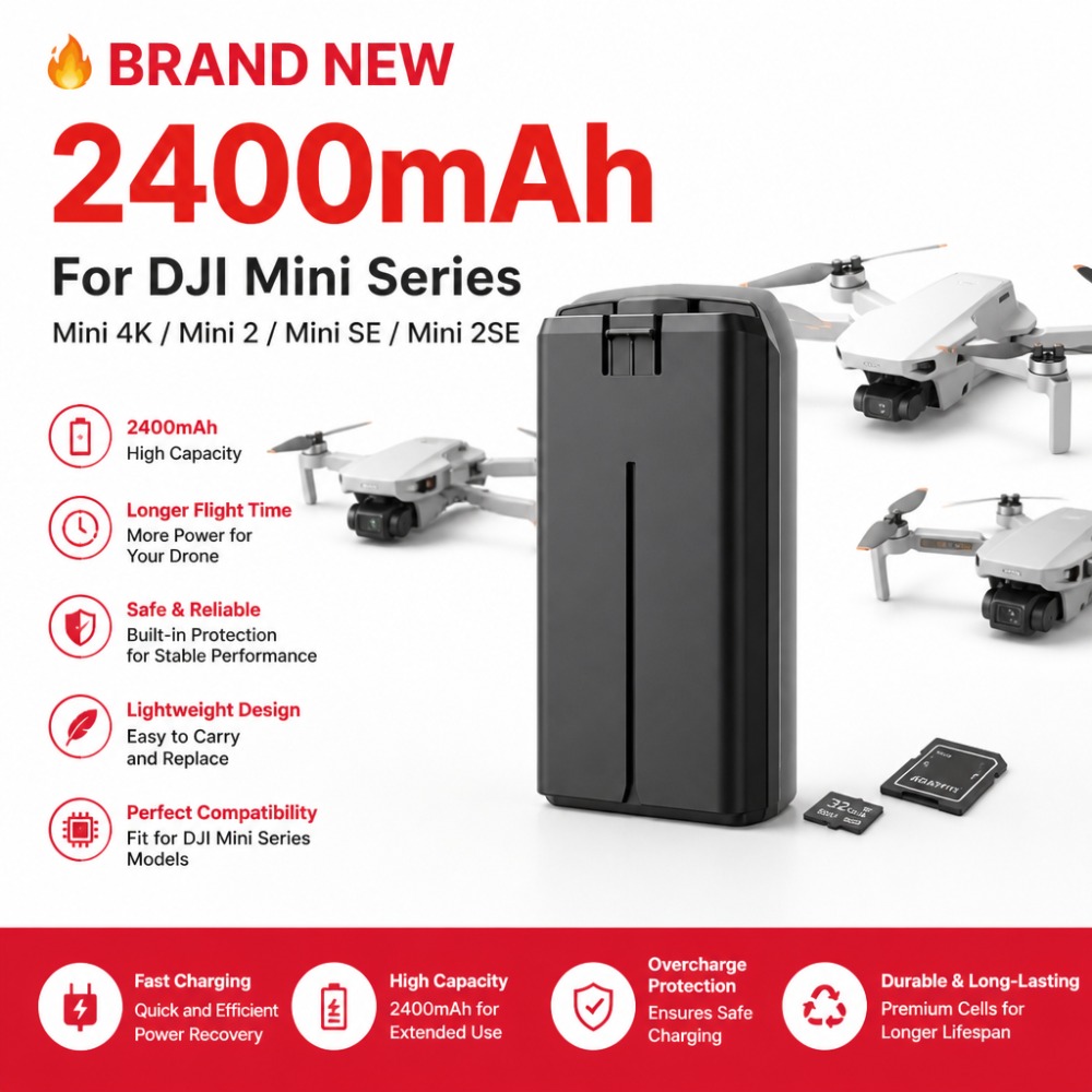 2400mAh Battery for DJI Mini 4 - Drone Battery Smart ulasan dan harga