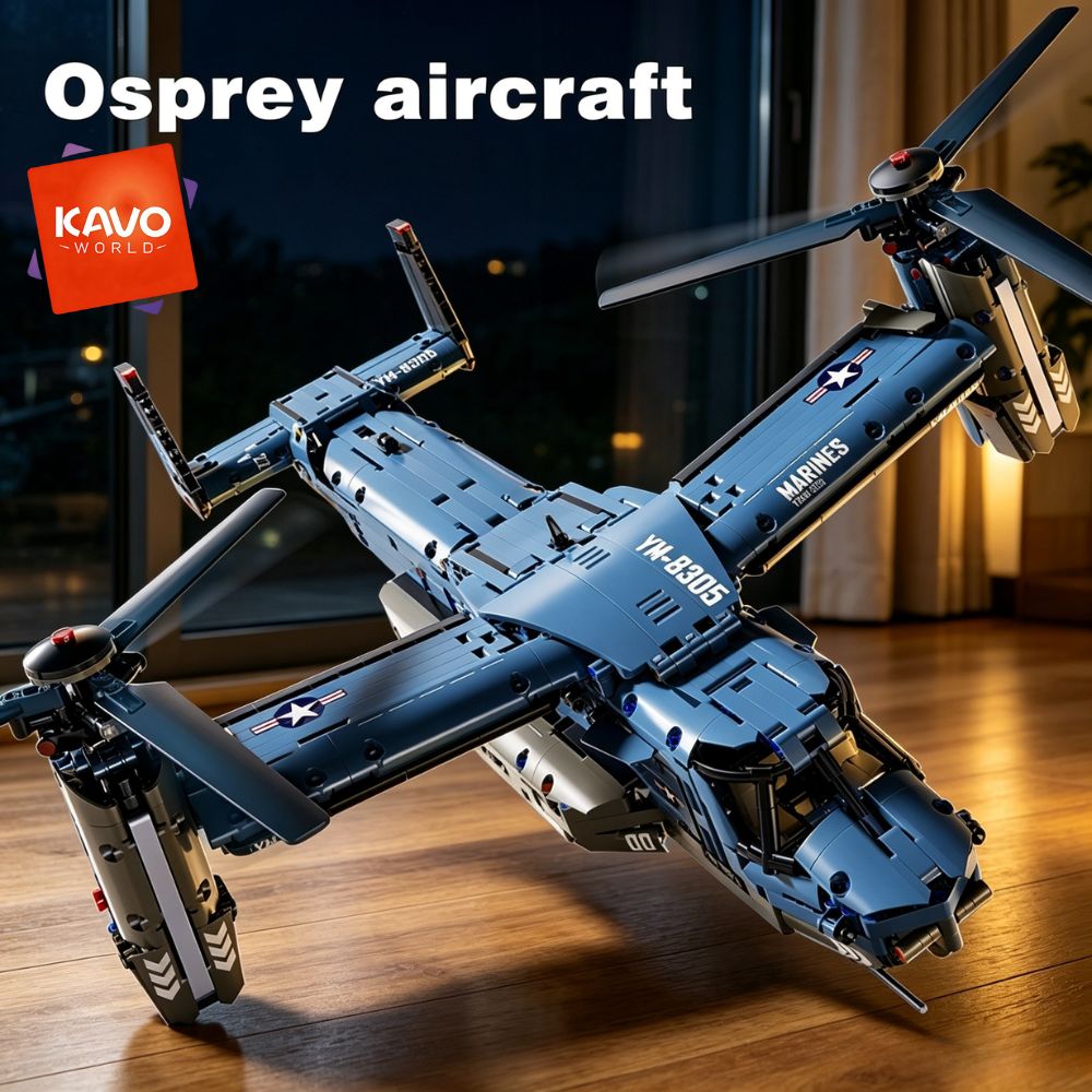 KAVOWORLD 1486PCS V-22 Osprey  - Jjrc Drone X12 ulasan dan harga